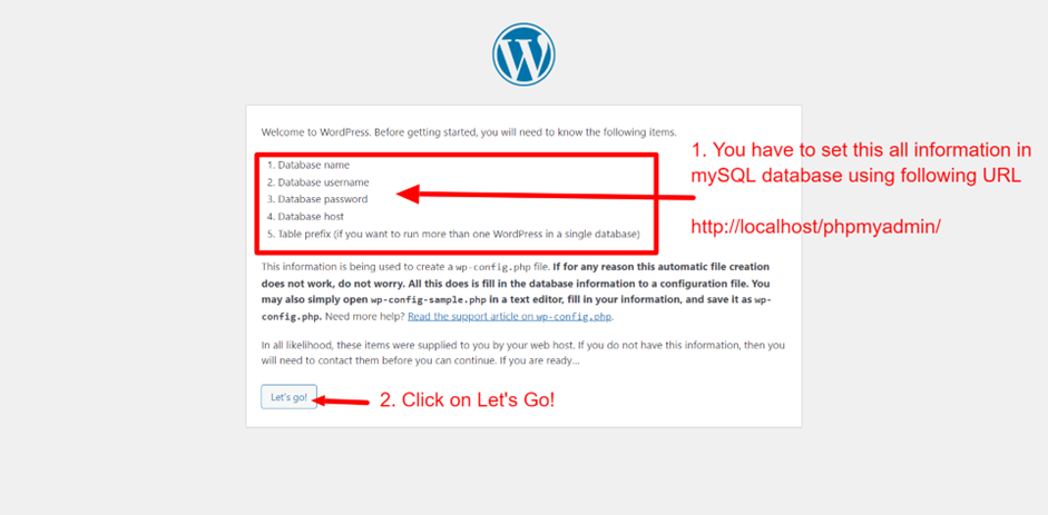 Information of Database in wordpress